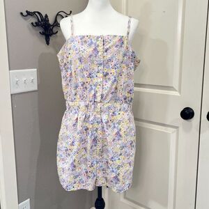 Levi’s Cotton Floral Print Romper size  XL